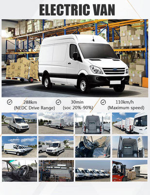 elektrischer Mini Cargo Van 110km/H elektrischer Gefrierschrank Van 73.6kWh 288km Max Range