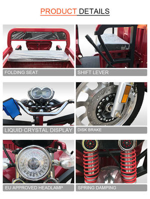 Elektrisches Fracht-Dreiradstarke Energie Jinpeng QL150e für die Landwirtschaft der Arbeit