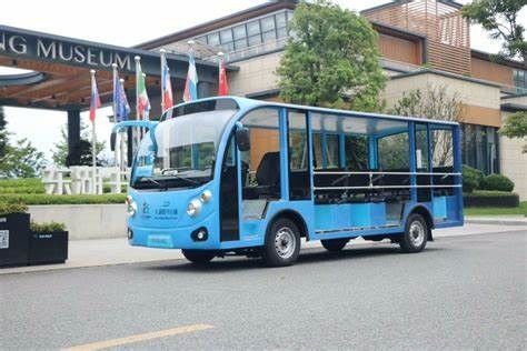 72V 5kw Stromladung 8-14 Passagier Lithiumbatterie Elektrisch Offener geschlossener Sightseeing Bus