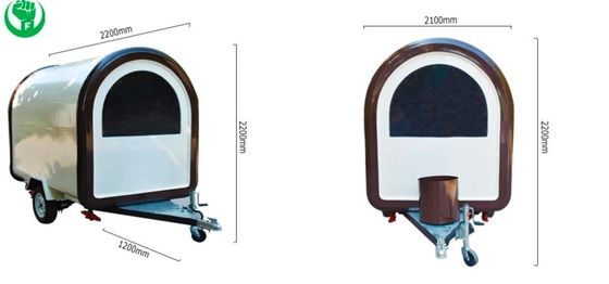 Outdoor Burger Factory Catering Mobiler Fast-Food-Trailer mit Edelstahlküche