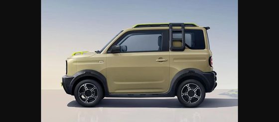 2023 Mini-Elektroauto Kleines chinesisches Elektrofahrzeug mit einem Bronco-Gesicht bei Geely Panda Knight 200km Reichweite