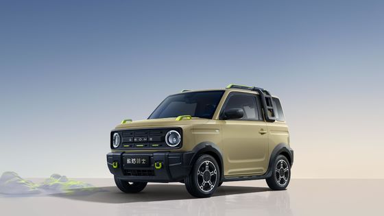 2023 Mini-Elektroauto Kleines chinesisches Elektrofahrzeug mit einem Bronco-Gesicht bei Geely Panda Knight 200km Reichweite