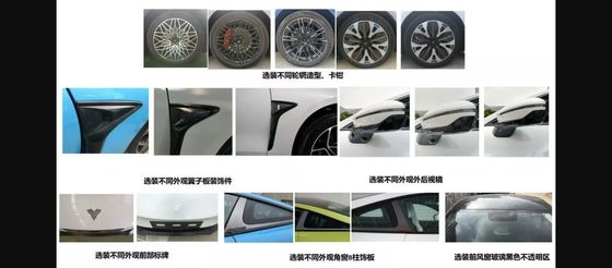 64.27kwh Batteriebetriebene Fahrzeuge @NEZHA GT 560km Reichweite Energieeinsparende 2 Türen 4 Sitz Hardtop Sportwagen