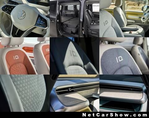 VW Classic Camper MPV Volkswagen ID Buzz. 2023-Elektrobort großer Raum praktisch für Familien