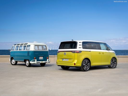 VW Classic Camper MPV Volkswagen ID Buzz. 2023-Elektrobort großer Raum praktisch für Familien