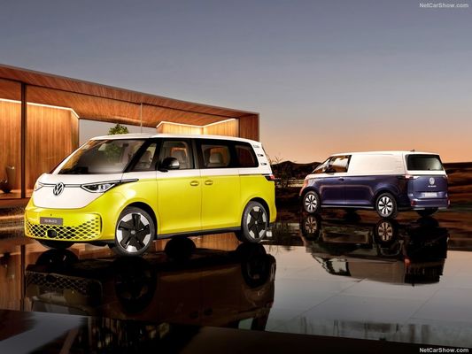 VW Classic Camper MPV Volkswagen ID Buzz. 2023-Elektrobort großer Raum praktisch für Familien