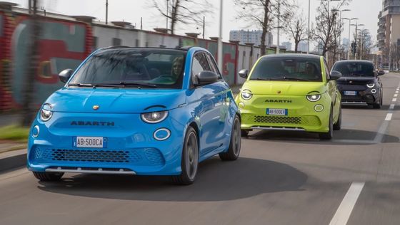 Süß und sportlich bei Abarth 500e Hot Hatchback Elektroauto so lustig wie Benzin 152P.S Motorleistung