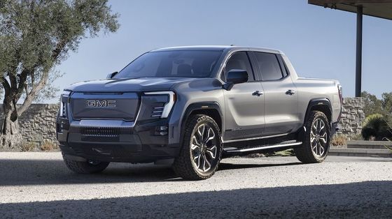 GMC Sierra EV Doppelmotor-Antriebsstrang mit 754Ps, der bis zu 9500 Pfund schleppen und bis zu 1300 Pfund Nutzlast ziehen kann