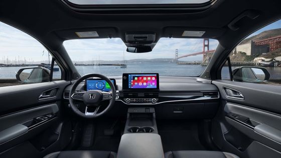 Neues Ev-Auto 2024 Honda Prologue EV Crossover mit niedriger, breiter Haltung, langem Radstand