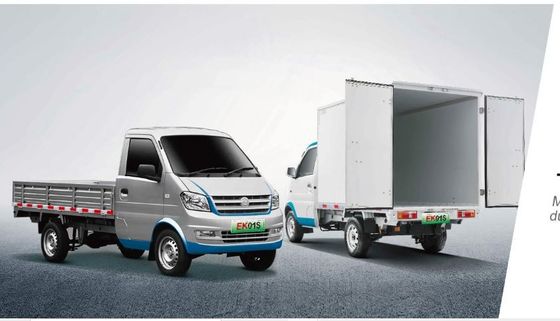 China Brand Electric Mini Truck mit Van Ruichi Ek01s Ladekapazität 720kg 6cbm Container, rein elektrischer Lkw