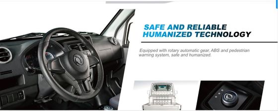 China Brand Electric Mini Truck mit Van Ruichi Ek01s Ladekapazität 720kg 6cbm Container, rein elektrischer Lkw