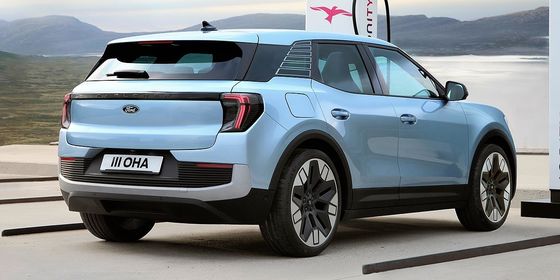 Rein elektrischer Crossover Ford Explorer mit WLTP 380 km Reichweite 9 Sek. Beschleunigung 0-100 km/h