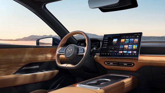 Das erste reine Elektrofahrzeug Mazda EZ-6 ist ein schlanker Rückradantrieb