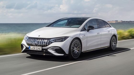 Elektrofahrzeuge mit großer Reichweite Mercedes-Benz EQE AMG 53 4MATIC+ mit 460kw/625P.s Motorleistung 220km/h Höchstgeschwindigkeit