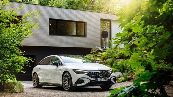 Elektrofahrzeuge mit großer Reichweite Mercedes-Benz EQE AMG 53 4MATIC+ mit 460kw/625P.s Motorleistung 220km/h Höchstgeschwindigkeit